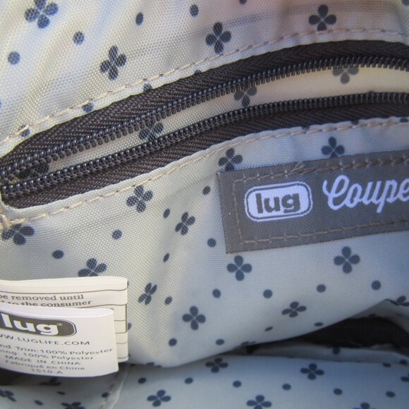 LUG Convertible Lily Gray Crossbody Bag Purse Wallet Swivel Coupe Splits Set - Picture 9 of 12